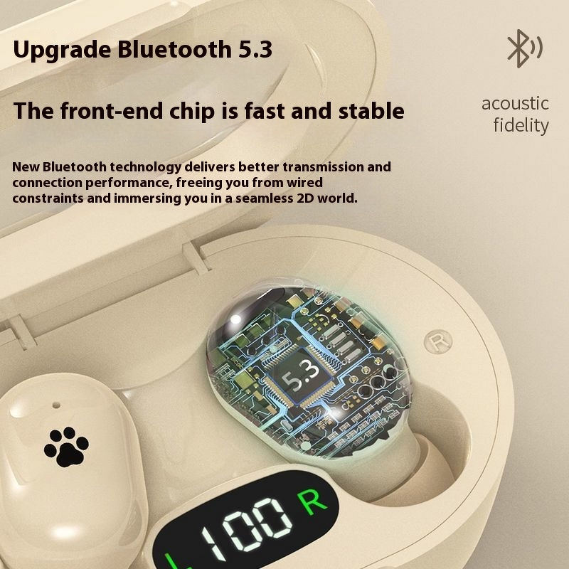 Earphones Manufacturer - 2025 E8S Transparent Case Bluetooth Noise Cancelling Girls