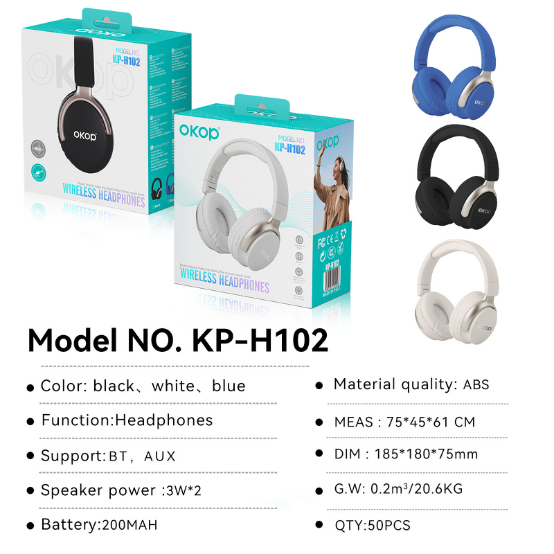 Headphones Manufacturer - H102 TWS Over-Ear HIFI Noise Cancelling Low Latency