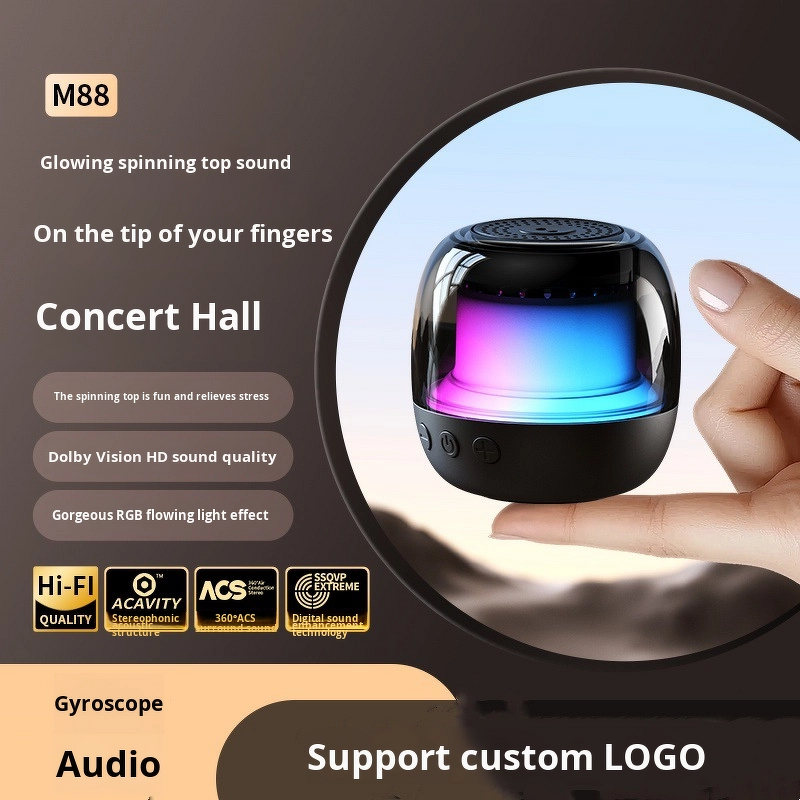 Speaker Manufacturer - M88 Finger Spinner Bluetooth RGB Atmosphere Light 5W