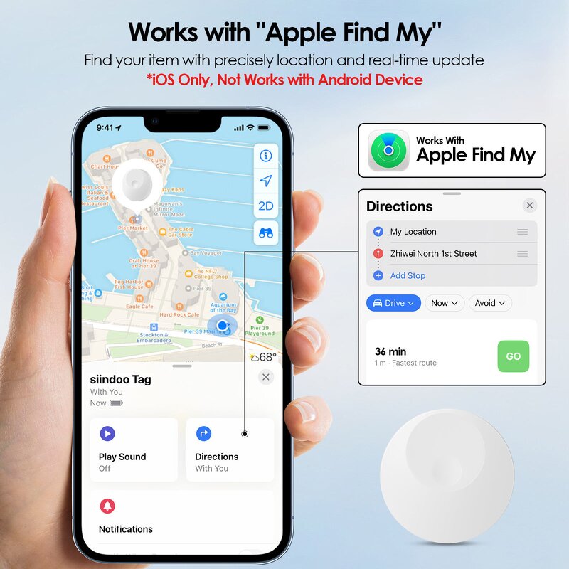 GPS Tracker Manufacturer - IOS Air Tag Find My Anti-Lost Pet Global Positioning Mini