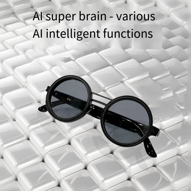 Smart Glasses Manufacturer - 9-level AI Round Frame Translation Anti-blue UV Polarized