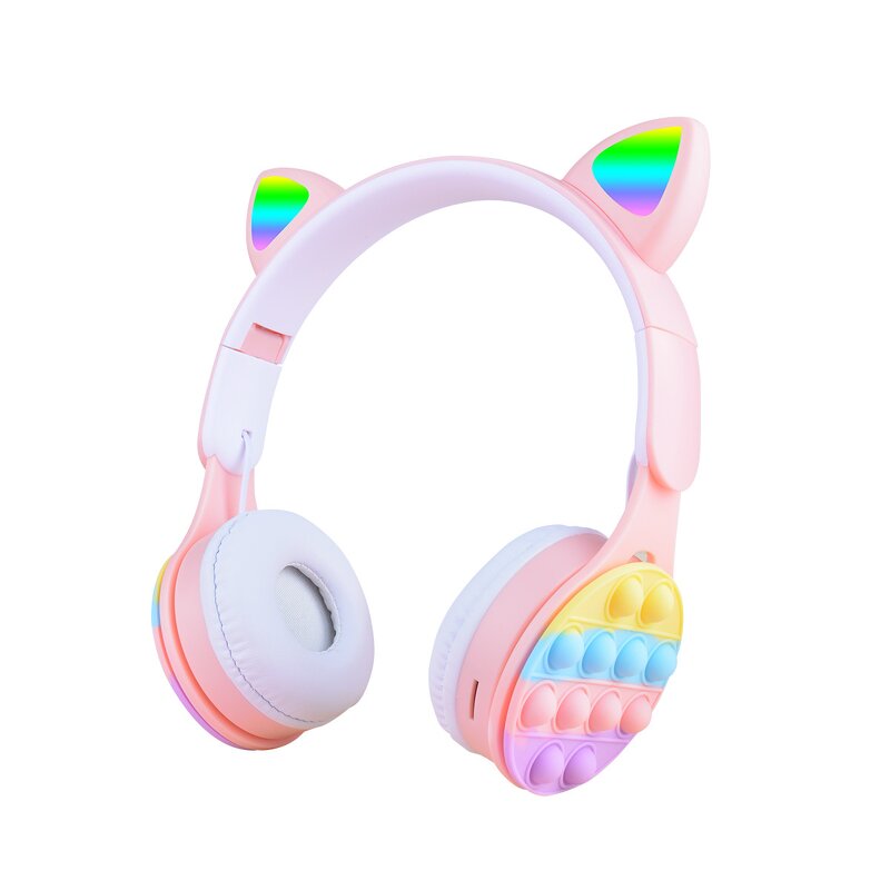 Headphones Manufacturer - M6 Macaron Bubble Cat Ear Bluetooth Children's Wireless