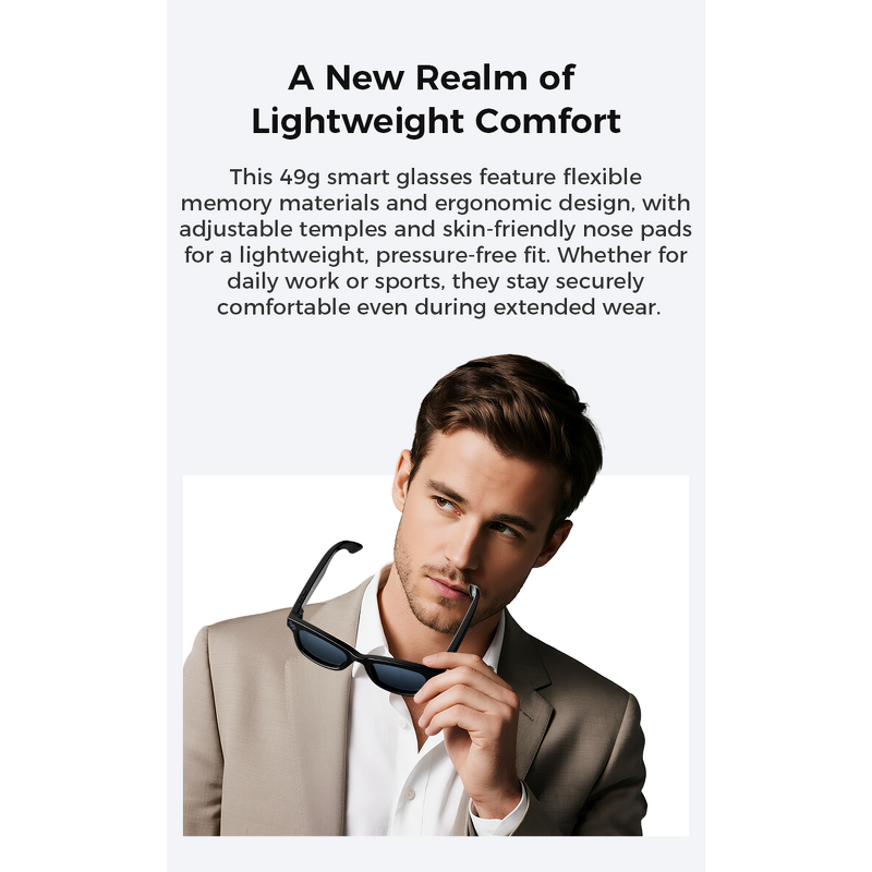 Smart Glasses Manufacturer - 2025 800W AI Camera Object Recognition Translation