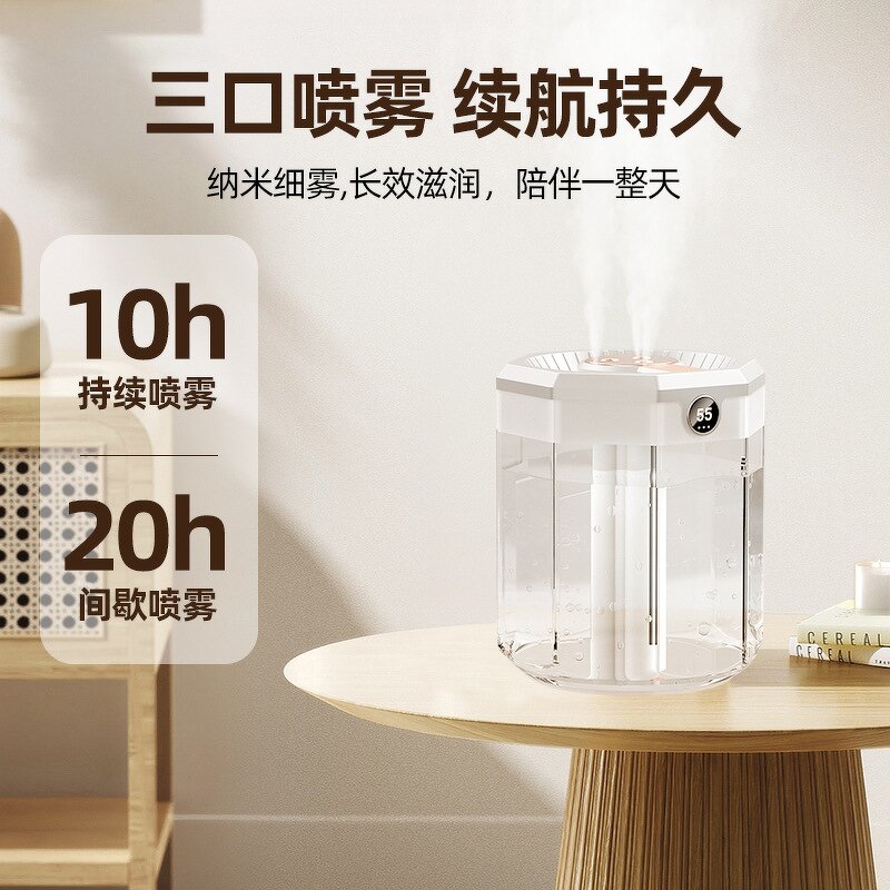 Humidifier Manufacturer - Triple Spray Night Light Large-capacity Household Silent