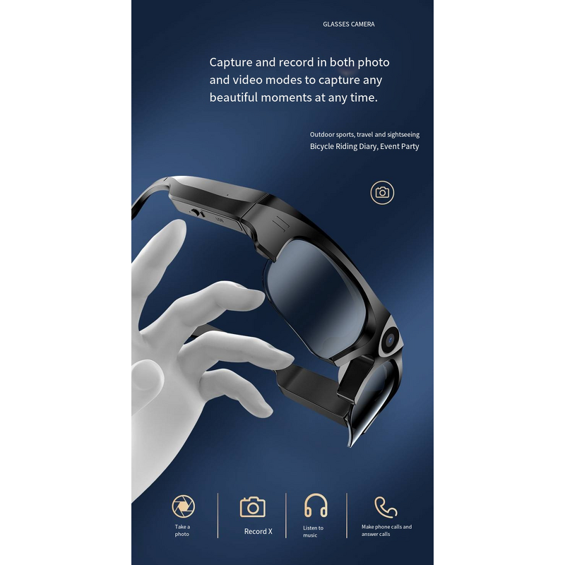 Smart Glasses Manufacturer - Bluetooth Photo-taking Video-recording Sports Cycling