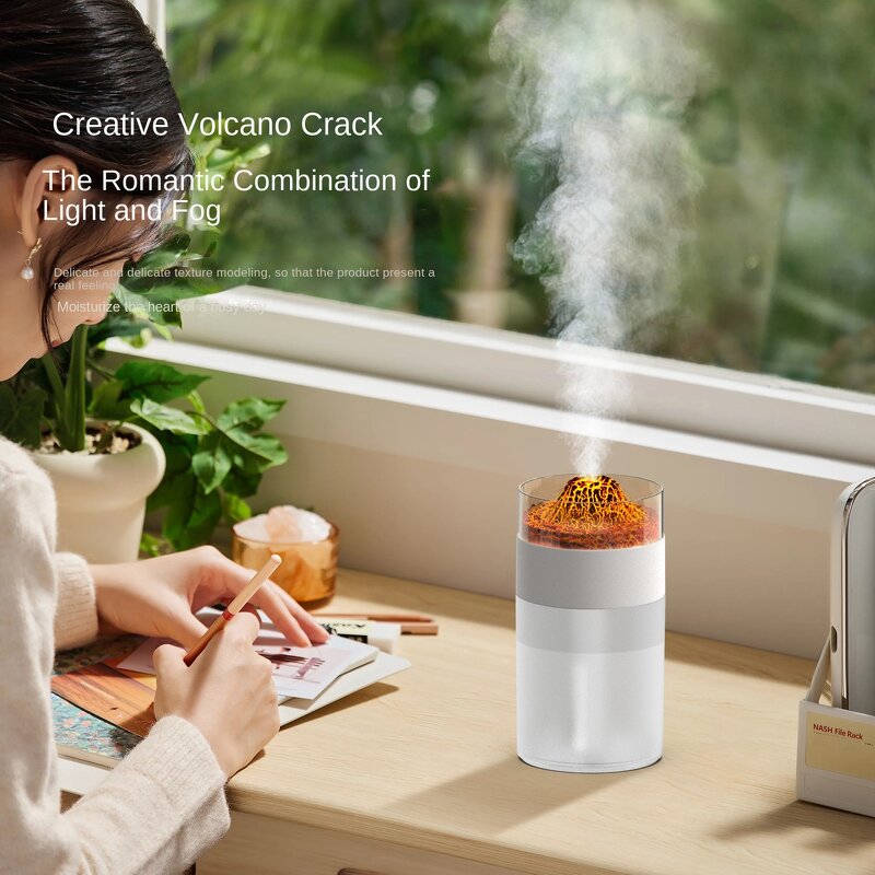 Humidifier Manufacturer - Flame Volcanic Atmosphere Lamp Aroma Diffuser Humidistat