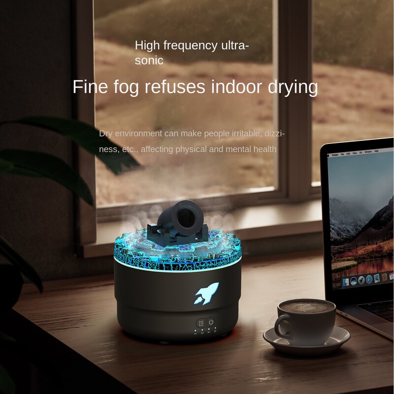 Diffuser Manufacturer - Creative Cannon Smoke Ring Colorful Atmosphere Night Light