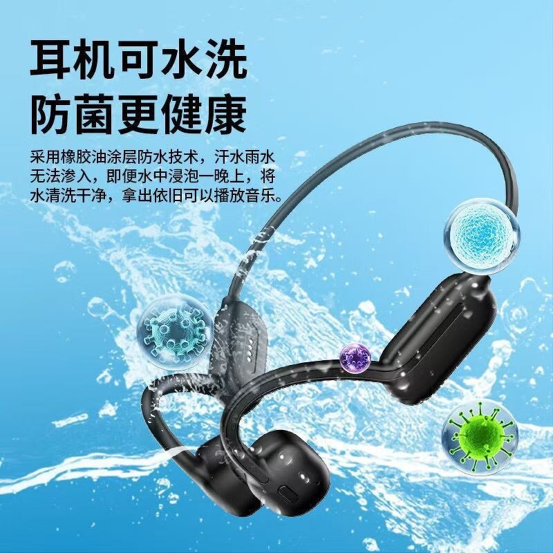 Headphones Manufacturer - V5 Bone Conduction 32G Memory IPX8 Waterproof LED JL
