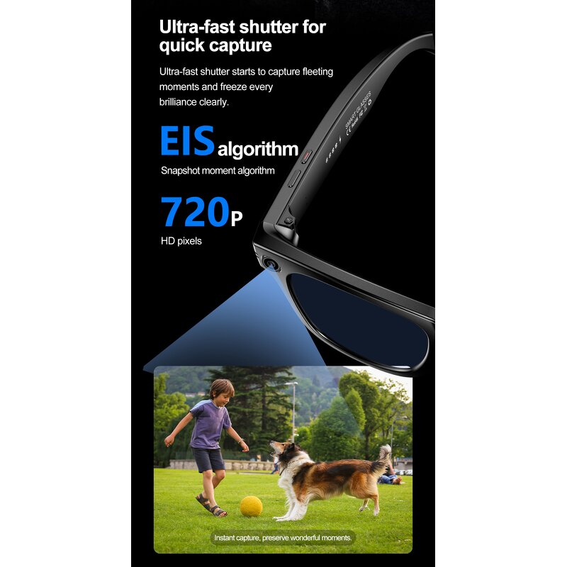 Smart Glasses Manufacturer - AI Camera Bluetooth Audio Video Recording Translation