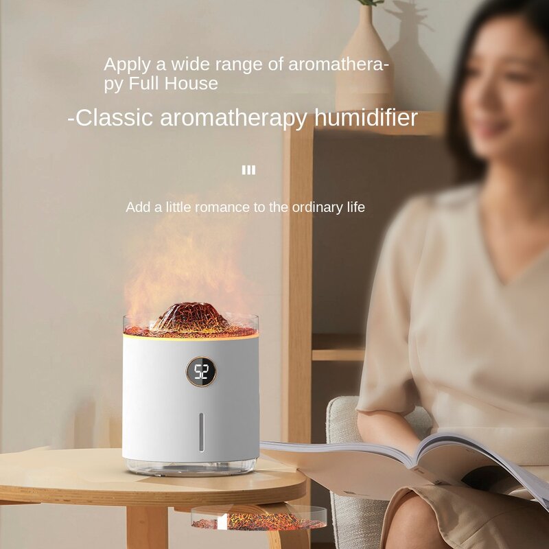 Diffuser Manufacturer - Creative Mini Volcanic Battery-powered Multi-color Ambient