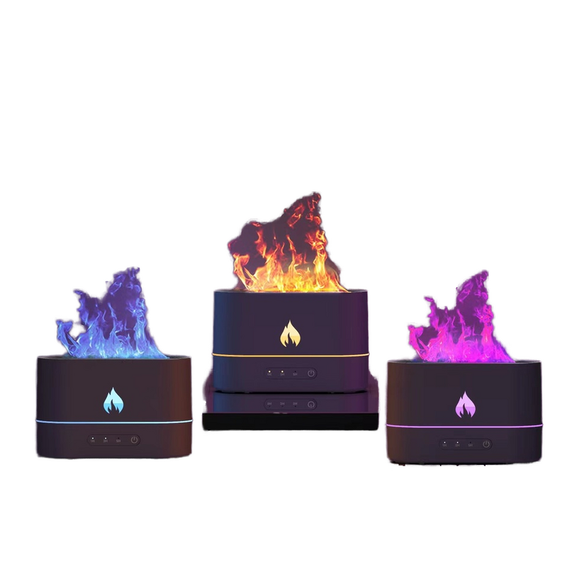 Diffuser Manufacturer - Realistic Flame Indoor Air Humidifier Safe Smart Desktop