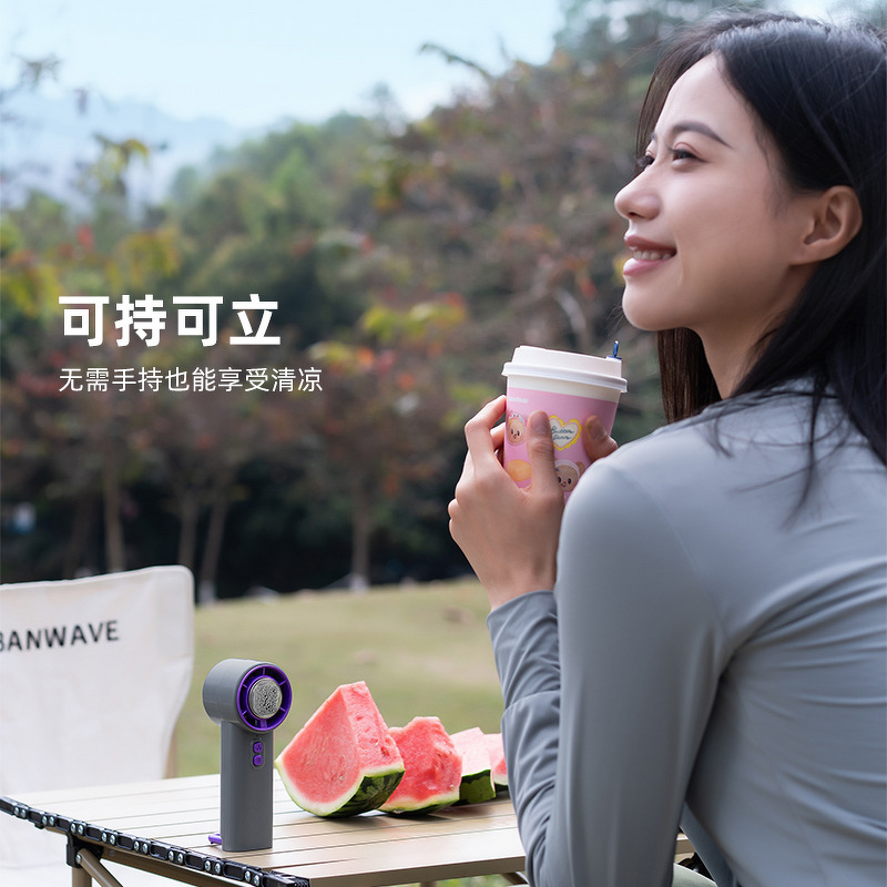 Fan Manufacturer - 2025 Cross-border Digital Display Handheld High-speed Clip Desk