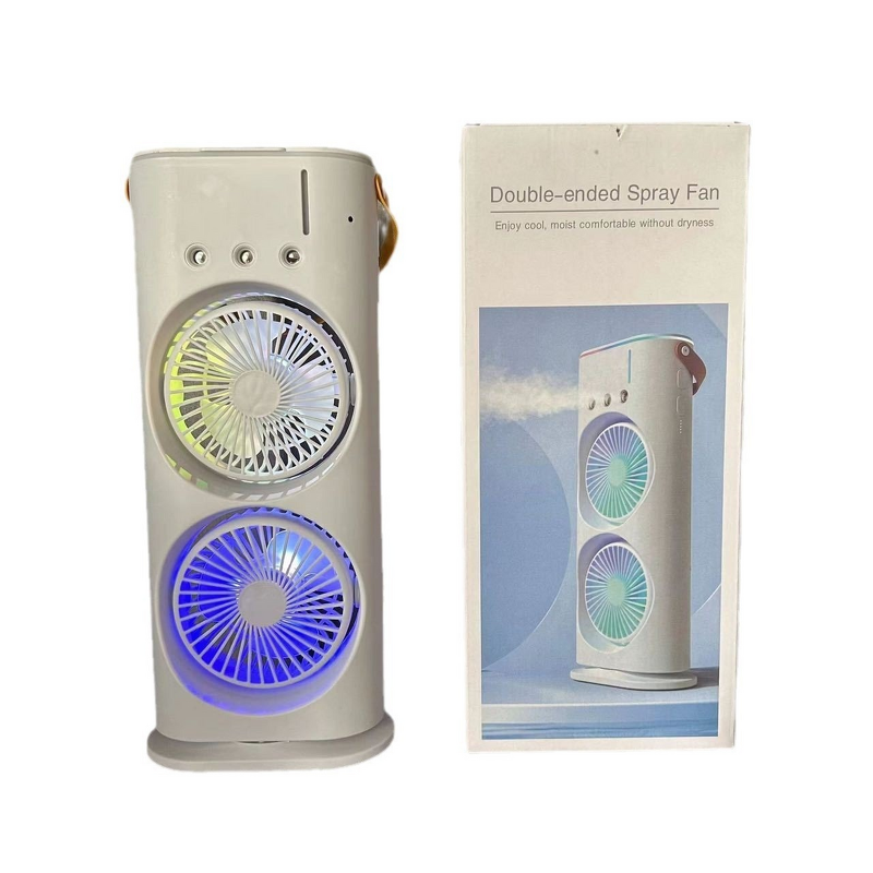 Fan Manufacturer - USB Double-head Swivel Multi-color Night Light Spray Humidifier
