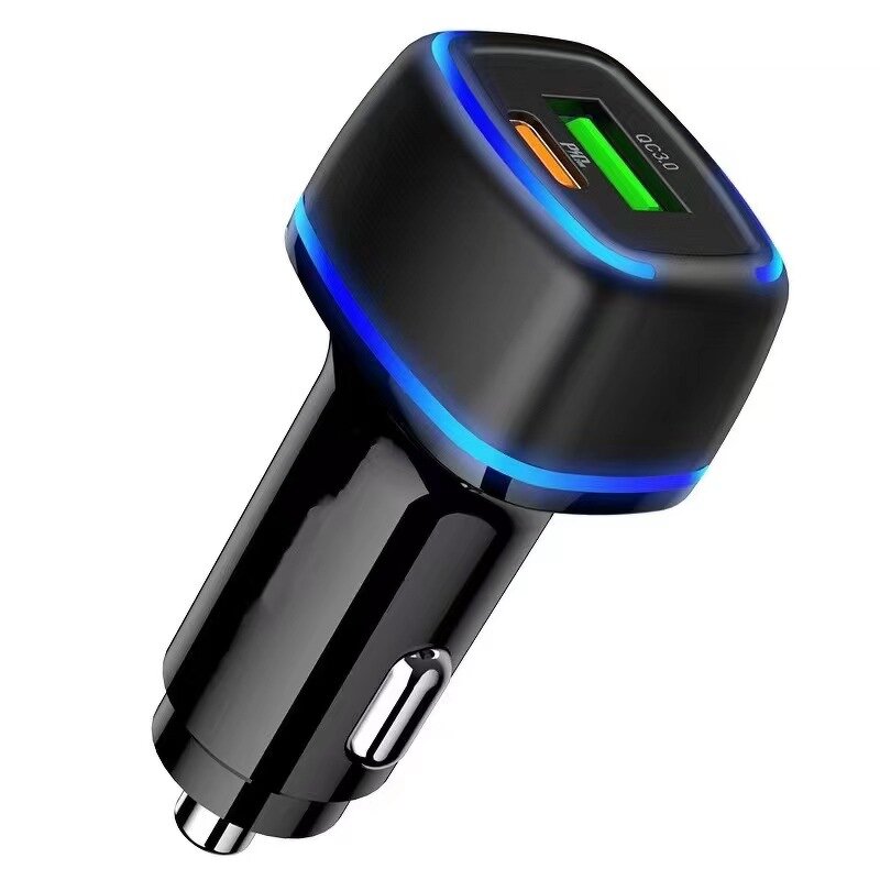 Car Charger Manufacturer - Dual Port 20W Type C PD QC 3.0 18W iPhone Laptop