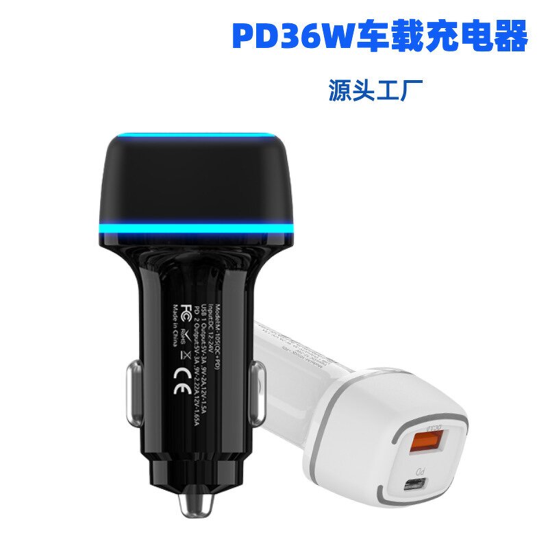 Car Charger Manufacturer - Dual Port 20W Type C PD QC 3.0 18W iPhone Laptop