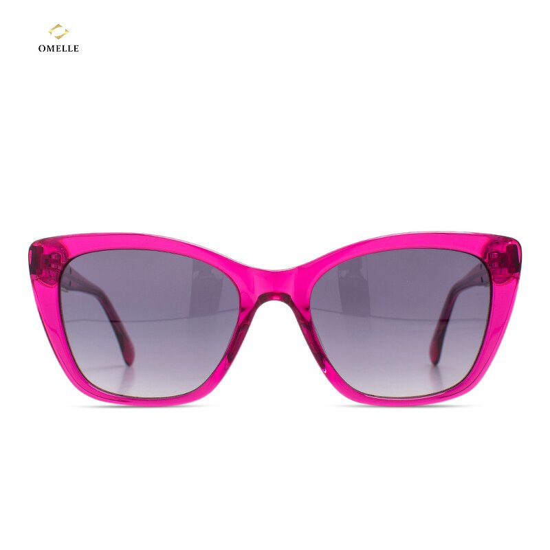 Sunglasses Manufacturer - Omelle Brand Designer Women Custom Logo Leopard Retro Cat-Eye