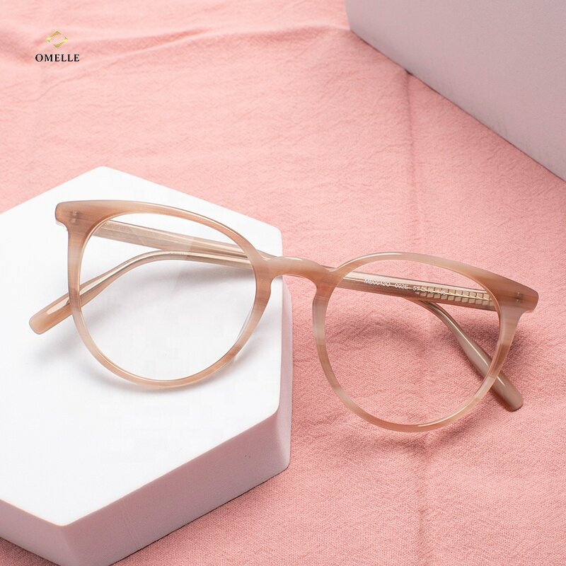 Spectacle Frames Manufacturer - Stylish Computer Unisex Acetate Round Design Optical