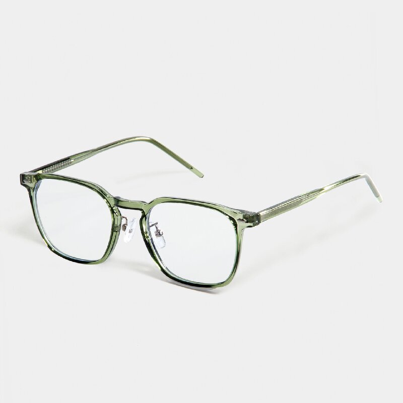 Computer Glasses Manufacturer - OMELLE Trendy Rectangle Anti-Blue Light TR90 Blue Ray Frame Men's