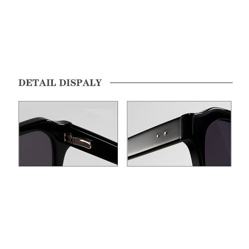 Sunglasses Manufacturer - OMELLE High Quality Unisex Classic Mazzucchelli Acetate Mosaic Designer Black Grid