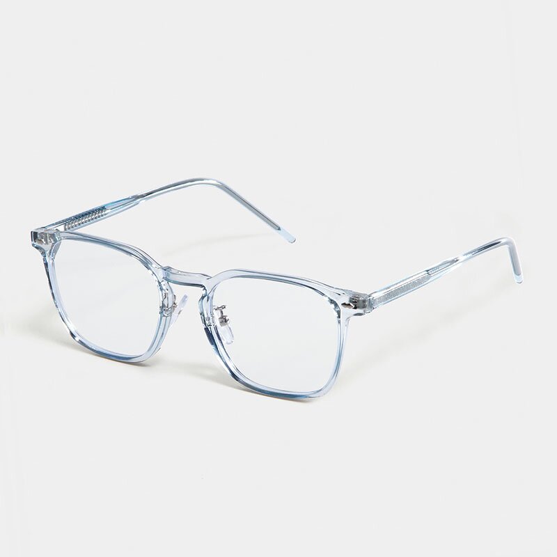 Computer Glasses Manufacturer - OMELLE Trendy Rectangle Anti-Blue Light TR90 Blue Ray Frame Men's