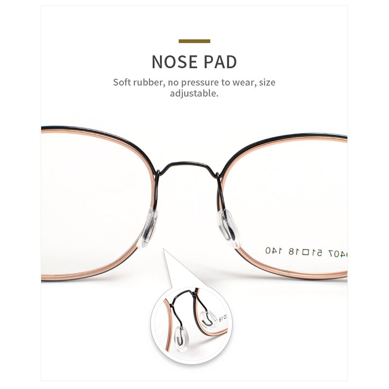 Eyeglasses Frames Manufacturer - Super Lightweight Screwless No Screw Stainless Steel Optical