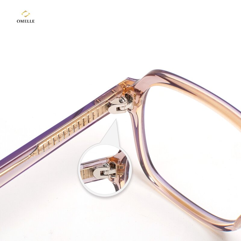 Eyeglasses Frames Manufacturer - OMELLE Newest Acetate High Quality Custom Made Optic Vintage Women Pink Reading