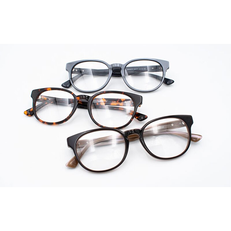 Eyeglasses Frames Manufacturer - Unisex Anti-Blue Ray Computer Gaming Round with Solid Pattern