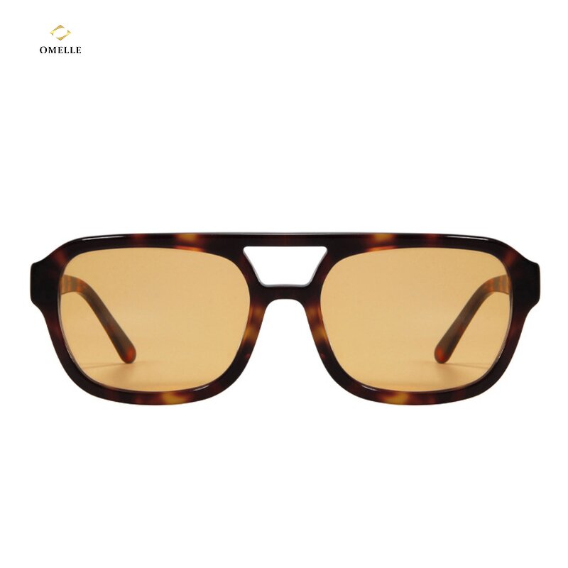 Sunglasses Manufacturer - Bulk Custom Vintage Patchwork for Women Acetate/TR90 Frame Oversized Square TAC UV400