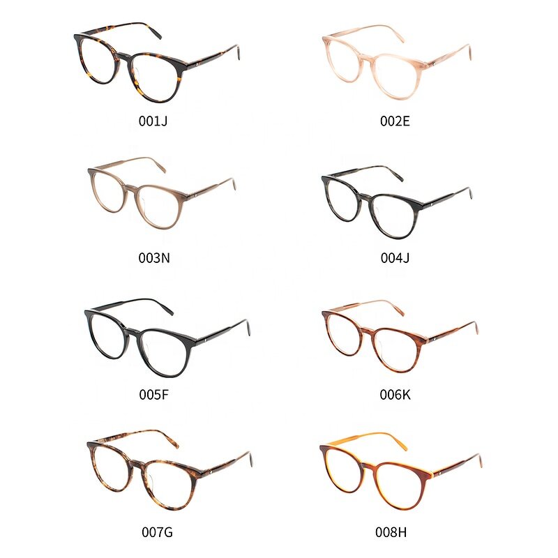 Spectacle Frames Manufacturer - Stylish Computer Unisex Acetate Round Design Optical