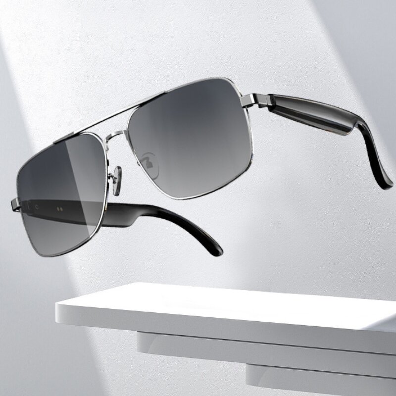 Smart Glasses Manufacturer - Omelle Built-in Bluetooth AI Translation Lentes Inteligentes Vintage Aviation for Men