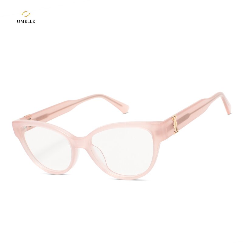 Eyeglasses Manufacturer - Fashion Women Crystal Acetate Frame Optical Spectacles High Quality Female