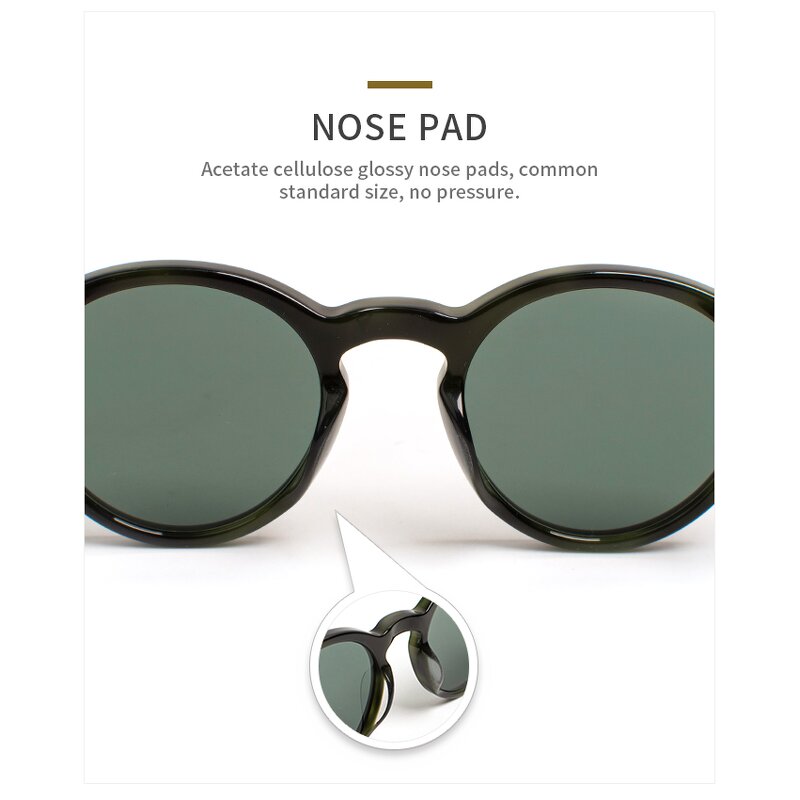 Sunglasses Manufacturer - Omelle Designer Luxury for Girls and Boys Round Acetate Frame Gray with Tac Lenses