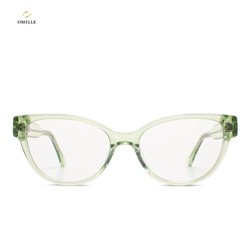 Eyeglasses Manufacturer - Fashion Women Crystal Acetate Frame Optical Spectacles High Quality Female
