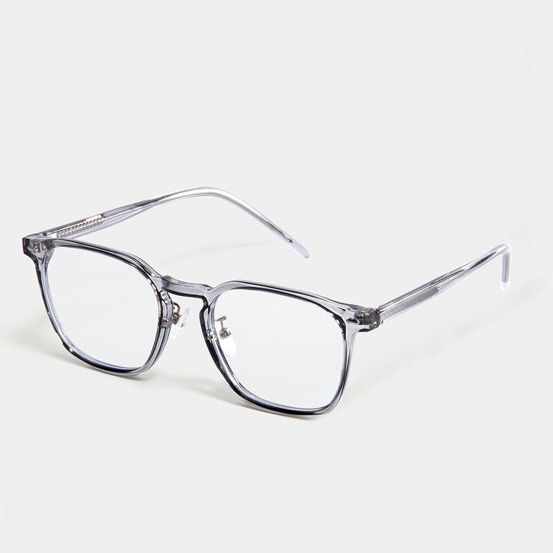 Computer Glasses Manufacturer - OMELLE Trendy Rectangle Anti-Blue Light TR90 Blue Ray Frame Men's