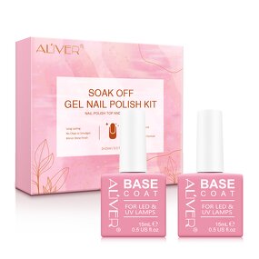 Nail Gel - Long Lasting UV Gel Rubber Top Coat Base Coat for Nail Salon