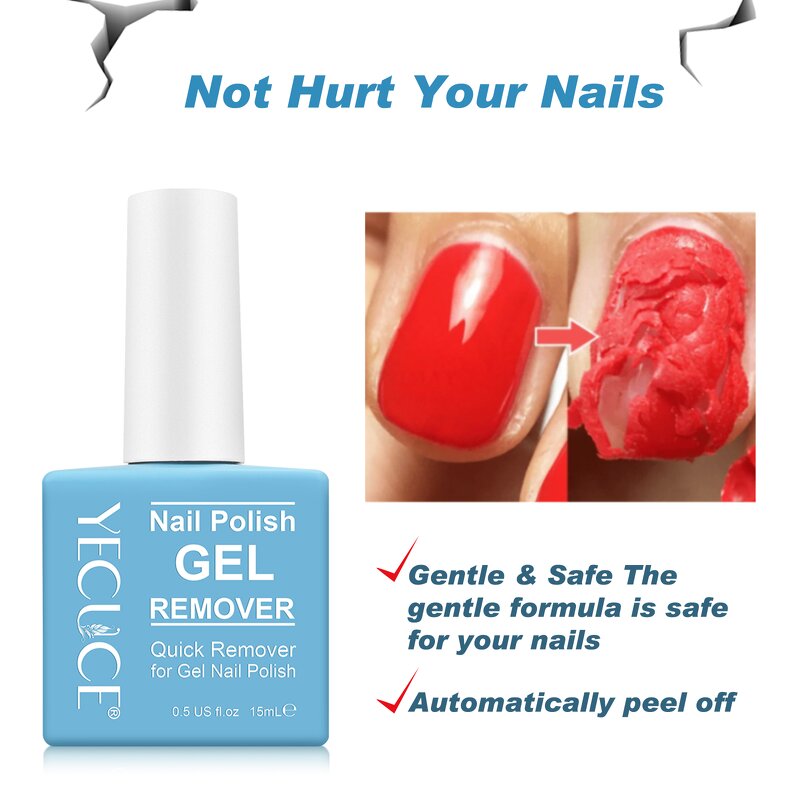 Nail Polish Remover - 15ml Organic Burst Magic UV Gel Soak off Harmless