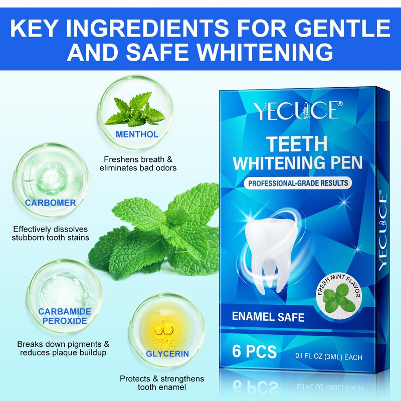 Teeth Whitening Pen - Wholesale 6pcs Instant Stain Remover Fresh Mint Sensitive