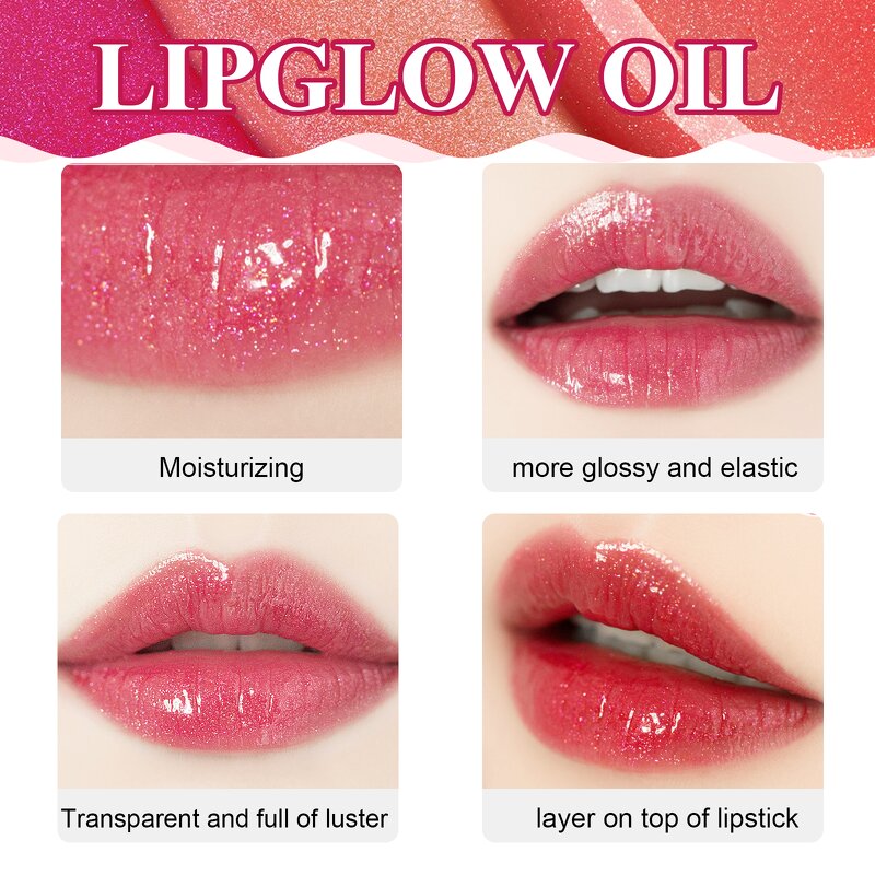 Lip Gloss Set - 5 Pack Liquid Lip Glow Oil High Shine Make up Kit
