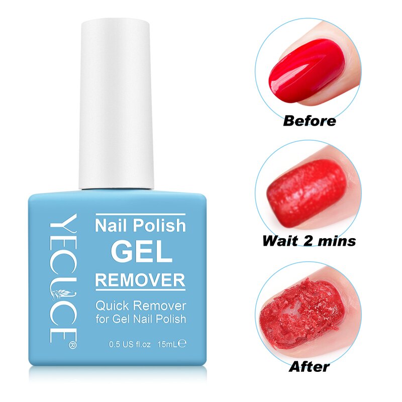 Nail Polish Remover - 15ml Organic Burst Magic UV Gel Soak off Harmless