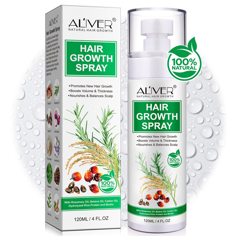 Hair Oil Spray - 120ml Natural Batana Rosemary Fast Hair Growth Scalp Care