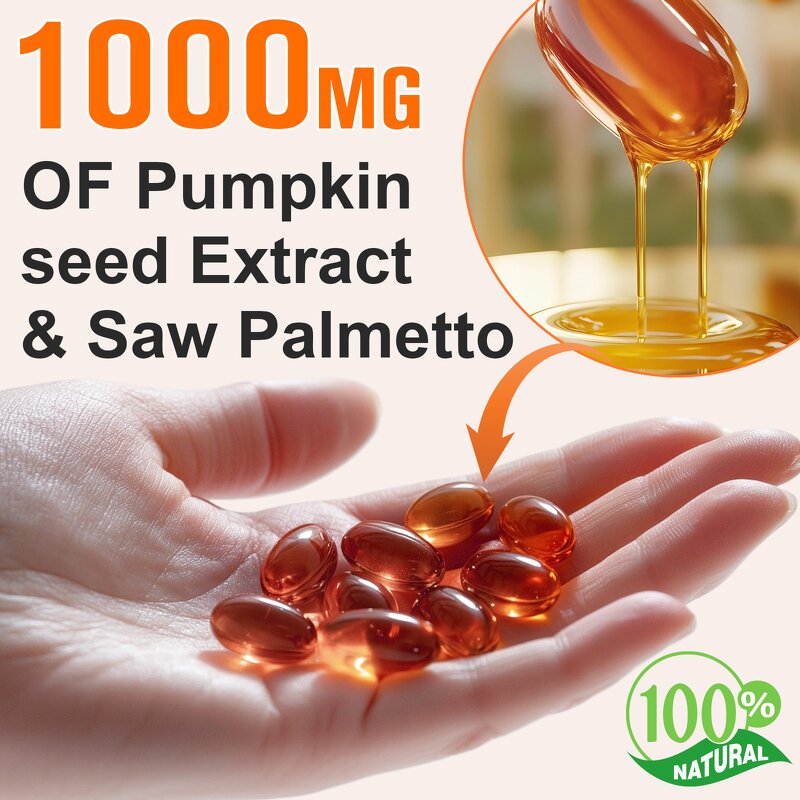 Softgel Manufacturer - Wholesale Pumpkin Seed Oil 300 Counts Saw Palmetto Hair Growth