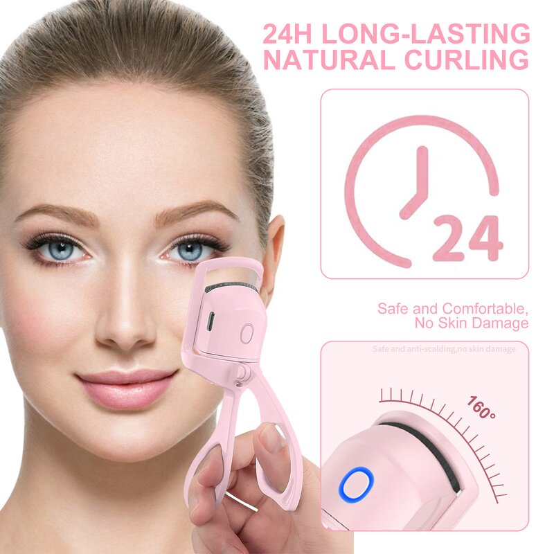 Eyelash Curler - Private Label USB Rechargeable Temperature Control Electric Heated