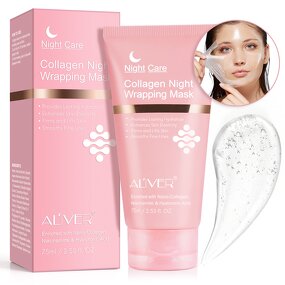 Facial Mask - 75ml Collagen Night Wrapping Anti Aging Peel Off Sleeping Mask