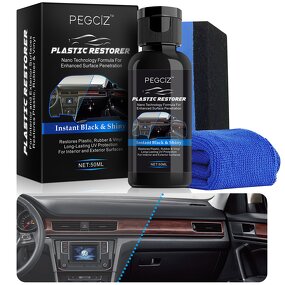 Plastic Restorer - OEM Auto Interior Exterior Back to Black Gloss Coating
