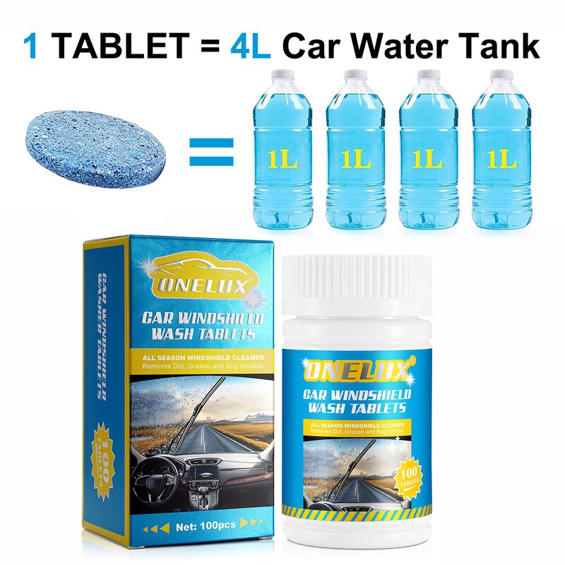 Windshield Tablet - Wholesale 100pcs Concentrated Washer Fluid Solid Glass Cleaner