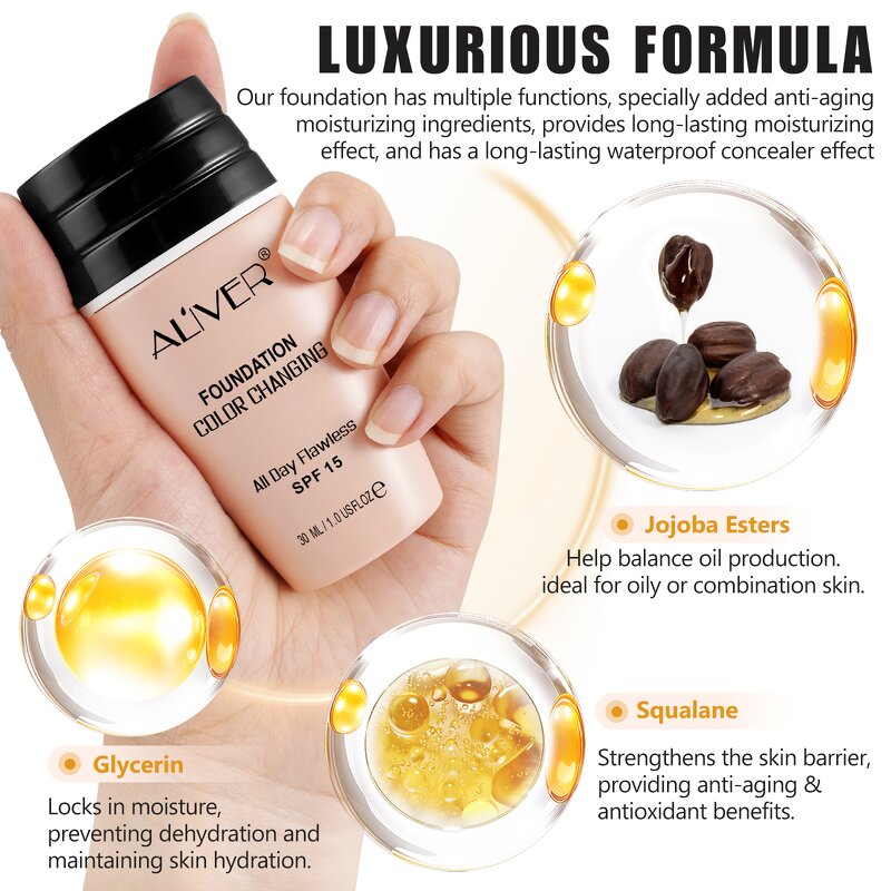 Foundation Manufacturer - Vegan Color Changing SPF 50 Moisturizing Dark Skin