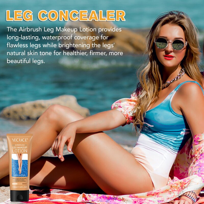 Leg Concealer - Long Lasting Waterproof Airbrush Varicose Veins Scar Cover