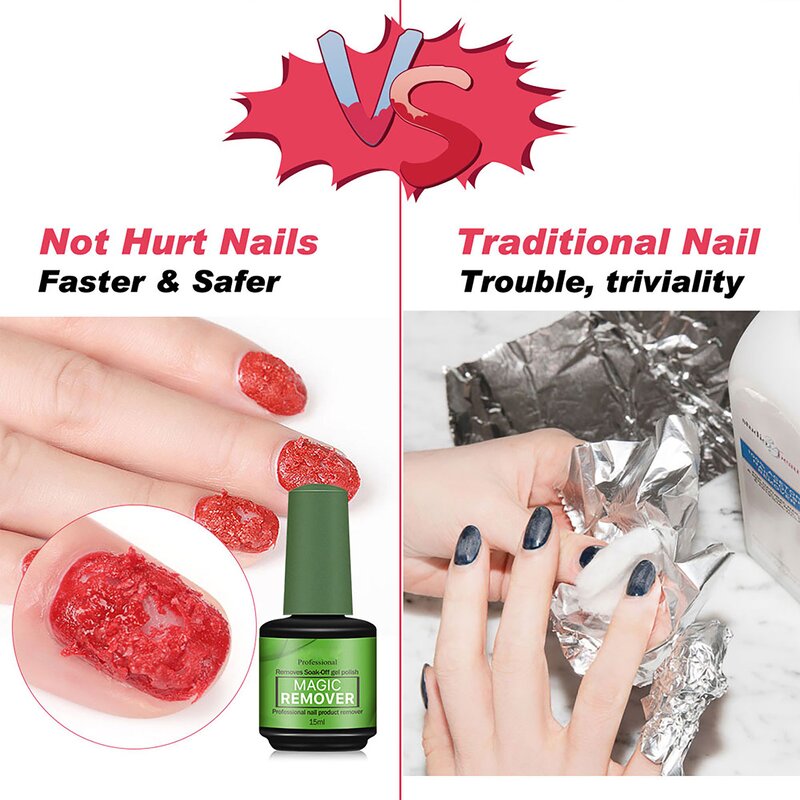 Nail Polish Remover - Private Label UV Gel Instant Burst Magic Liquid