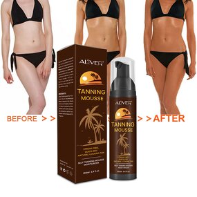 Tanning Mousse - Private Label Brown Quick Dry Sunless Tan Organic Moisturizing