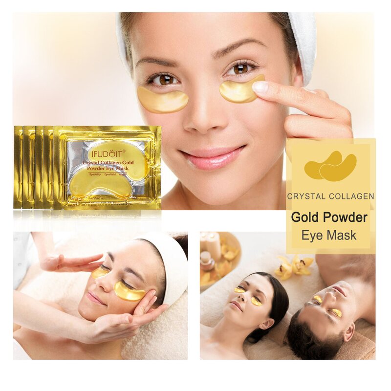 Eye Mask Manufacturer - Private Label 24k Gold Crystal Collagen Dark Circles